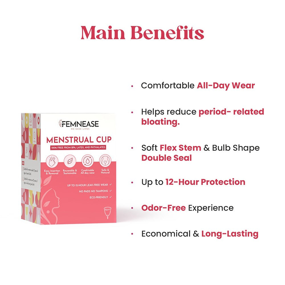 Medical-Grade Silicone Menstrual Cup by FEMNEASE