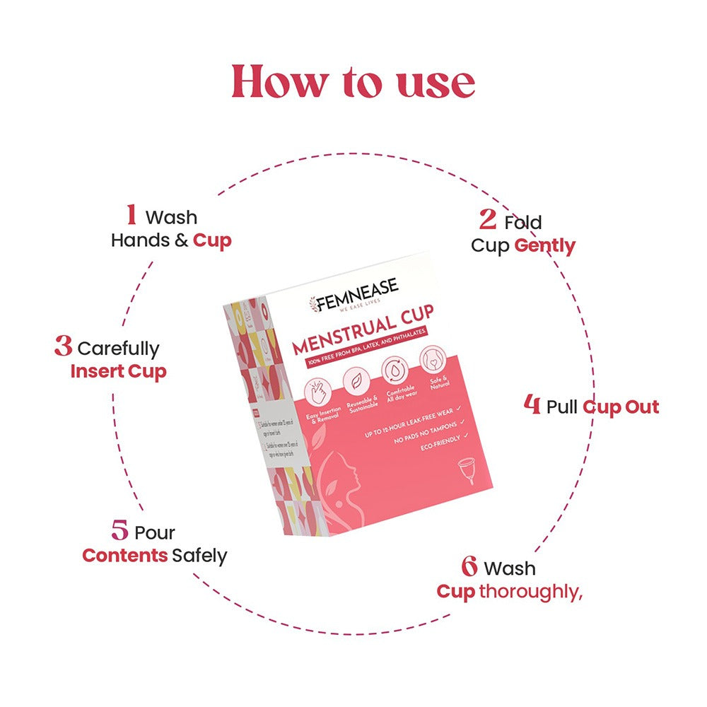Medical-Grade Silicone Menstrual Cup by FEMNEASE